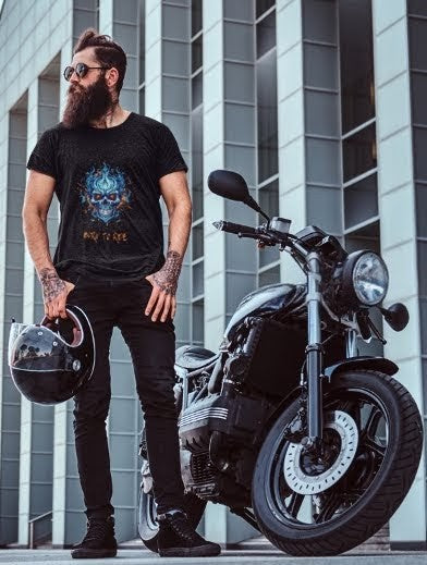 Midnight Rider: Born to Ride Motorcycle T-Shirt