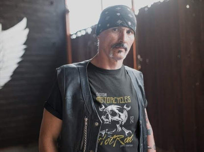Midnight Rider: Classic Black Motorcycle T-Shirt