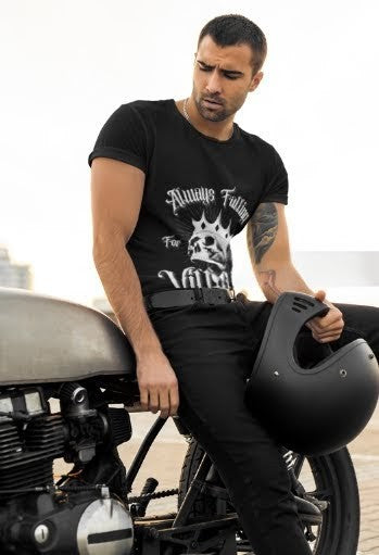 Midnight Rider: Goth Motorcycle T-Shirt